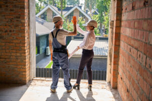 friendly construction supervisor greeting builder 2025 03 08 15 16 41 utc